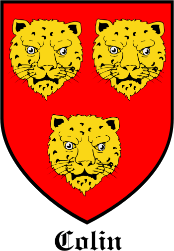 Colin family crest Colin family crest
