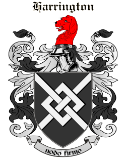 HARRINGTON family crest HARRINGTON family crest