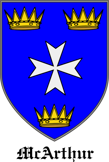 MCARTHUR family crest MCARTHUR family crest