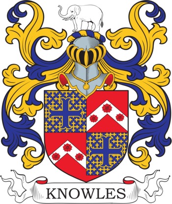 KNOWLES family crest KNOWLES family crest