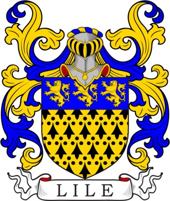 LILE family crest LILE family crest