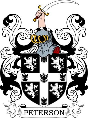 PETERSON family crest PETERSON family crest