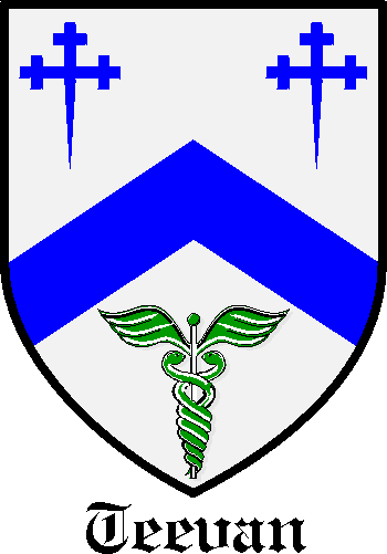 TEEVAN family crest TEEVAN family crest